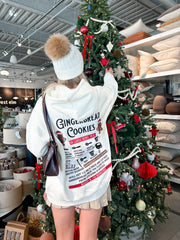 Ivory Gingerbread Recipe Christmas Embroider Hoodie