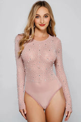 All That Shine Pearl And Rhinestone Bodysuit