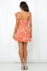 Sun Is Breaking Dress Coral