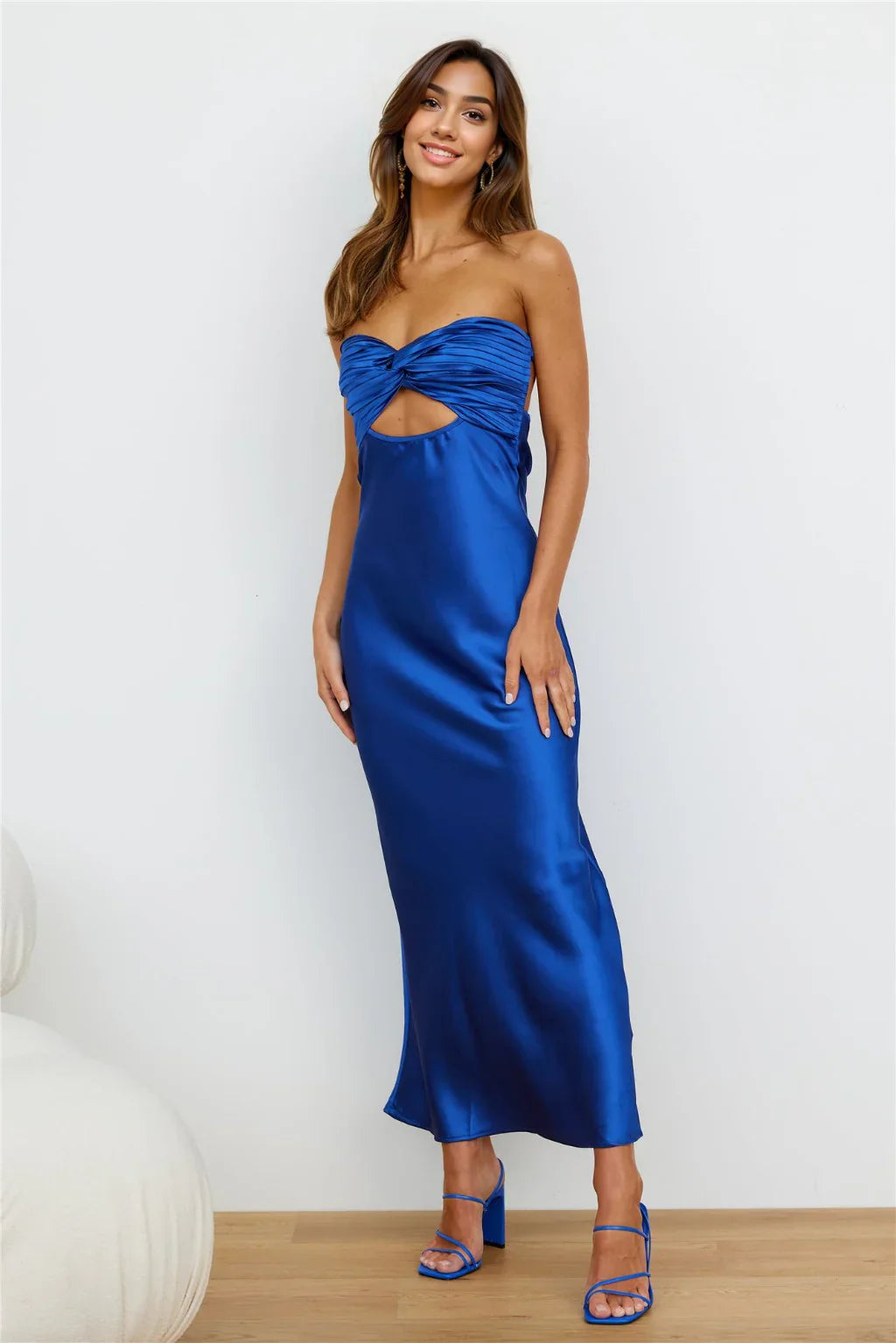 Curious Heart Maxi Dress Royal Blue