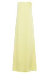 Luisa Strapless Maxi Dress - Lemon