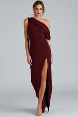 Octavia Formal A-Line Crepe Dress