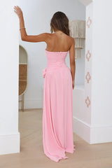 The Label Rosette Gown Pink