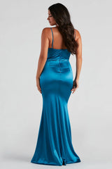 Nahla Formal Satin Mermaid Dress