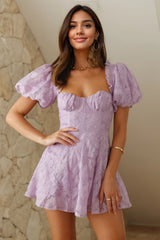 Style Mission Mesh Mini Dress Lilac