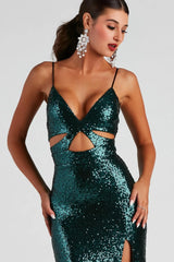 Selene Formal Sequin A-Line Dress