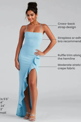 Sleeveless High Slit Formal Dress