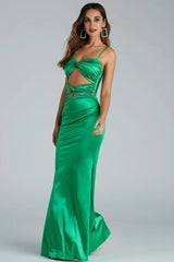 Melanie Sleeveless Cutout Mermaid Dress