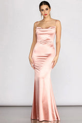 Nahla Formal Satin Mermaid Dress