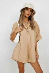 Soleil Hat Beige Towelling