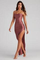 High-Slit Formal Dress