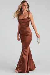 Nahla Formal Satin Mermaid Dress