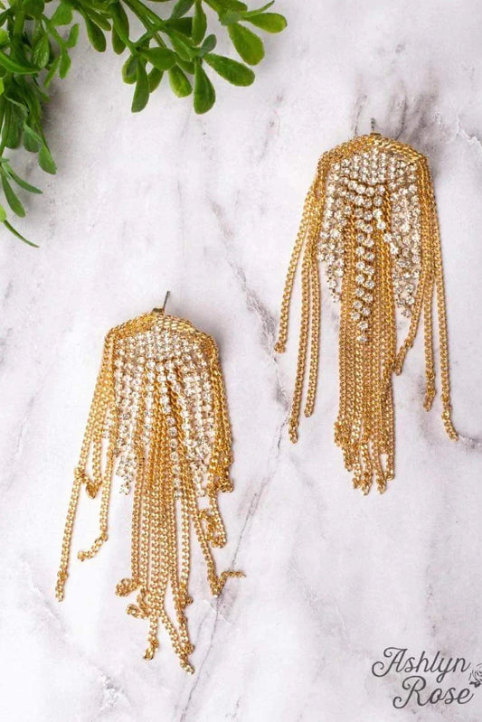 Shine All Night Gold Earrings