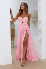 The Label Rosette Gown Pink