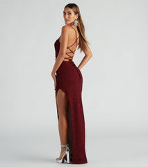 Gloria Formal Glitter Long Dress