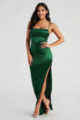 Carmella High Slit Corset Dress