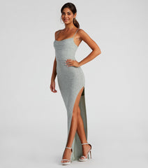 Lola Formal High Slit Glitzy Glitter Dress