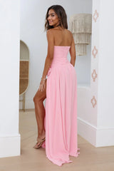 The Label Rosette Gown Pink