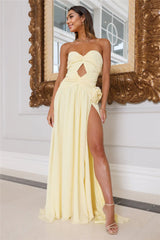 Secret Rose Strapless Maxi Dress Butter