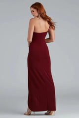 Iris One-Shoulder Crepe Dress