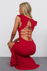 Samba Away Midi Dress Red