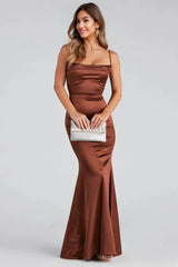 Formal Satin Mermaid Dress