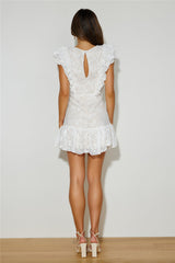 Love In The Garden Mini Dress White