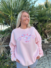 Light Pink Candy Cane Wonderland Sweatshirt