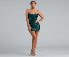 Live It Up Sequin Mini Dress