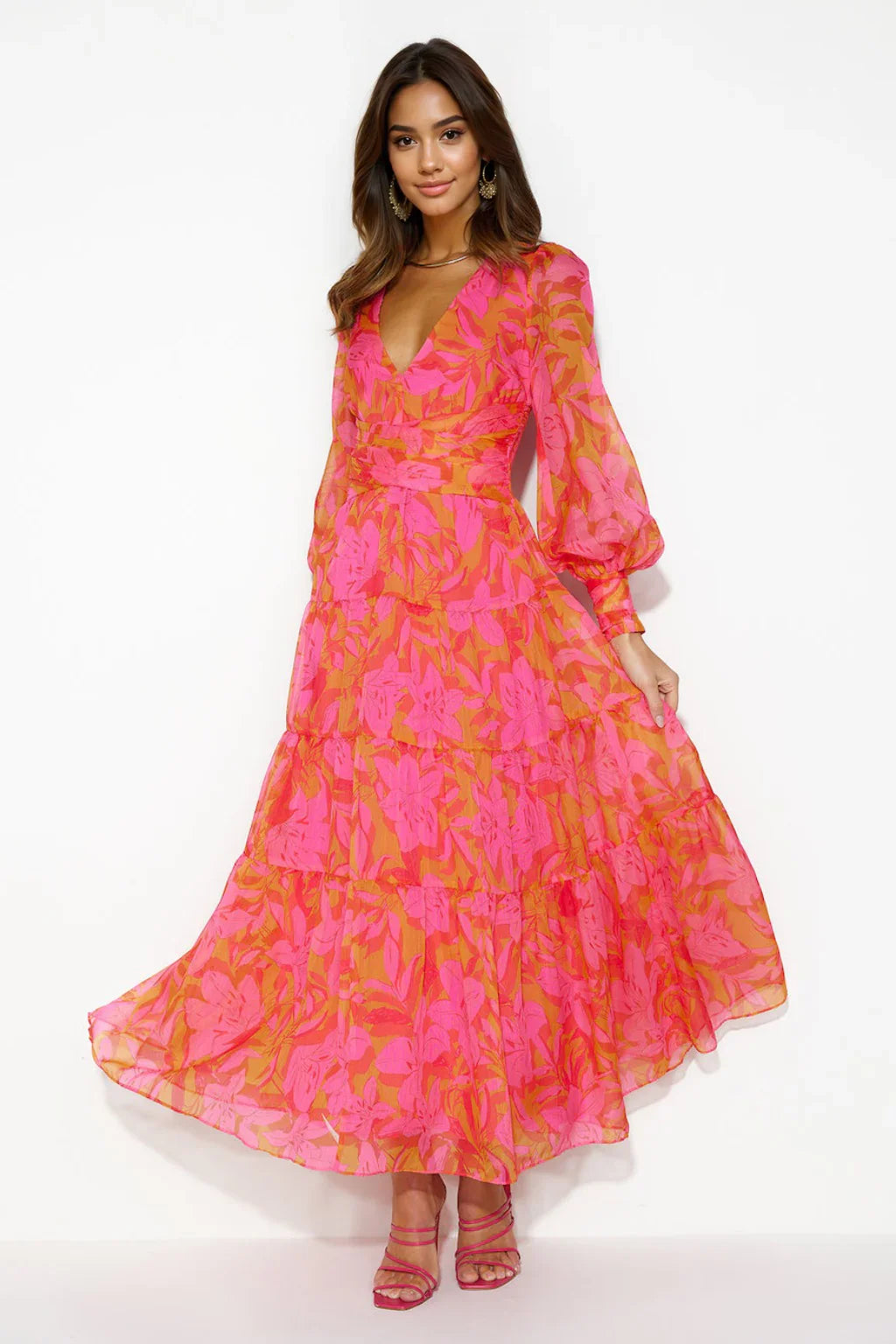 Gotta Thrive Maxi Dress Pink