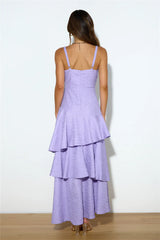 Red Carpet Entrance Maxi Dress Lilac