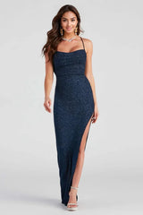 Formal Glitter Long Dress