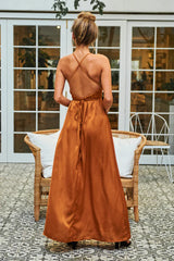 Pure Desire Maxi Dress Camel