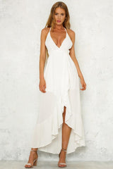 Real Plans Maxi Dress White