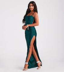 Michelle High-Slit Formal Dress