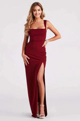 Savannah Formal Crepe Long Dress