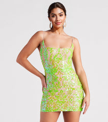 Leila Sequin Bodycon Mini Dress