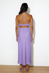 Fancy Brunch Date Maxi Dress Purple