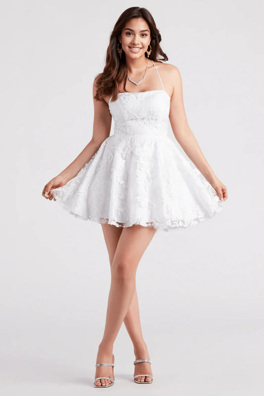 Joanna Sequin Lace Party Dress