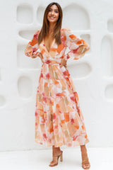 Gotta Thrive Maxi Dress Orange