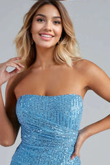 Sorella Sequin Wrap Mini Party Dress