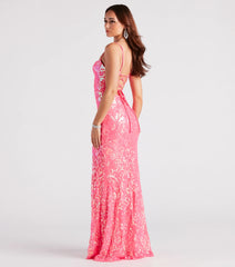 Gabrielle Formal Sequin Long Dress