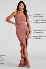 Sleeveless High Slit Formal Dress