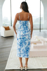 Twice Seen Maxi Dress Blue