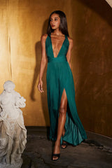 My Solo Debut Maxi Dress Forest Green