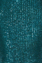 So Outta My Mind Maxi Dress Sequin Teal