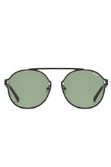 QUAY Camden Heights Sunglasses Black Green