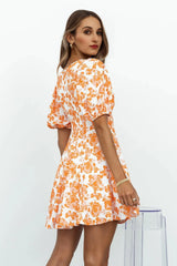 Optimistic Sights Dress Orange