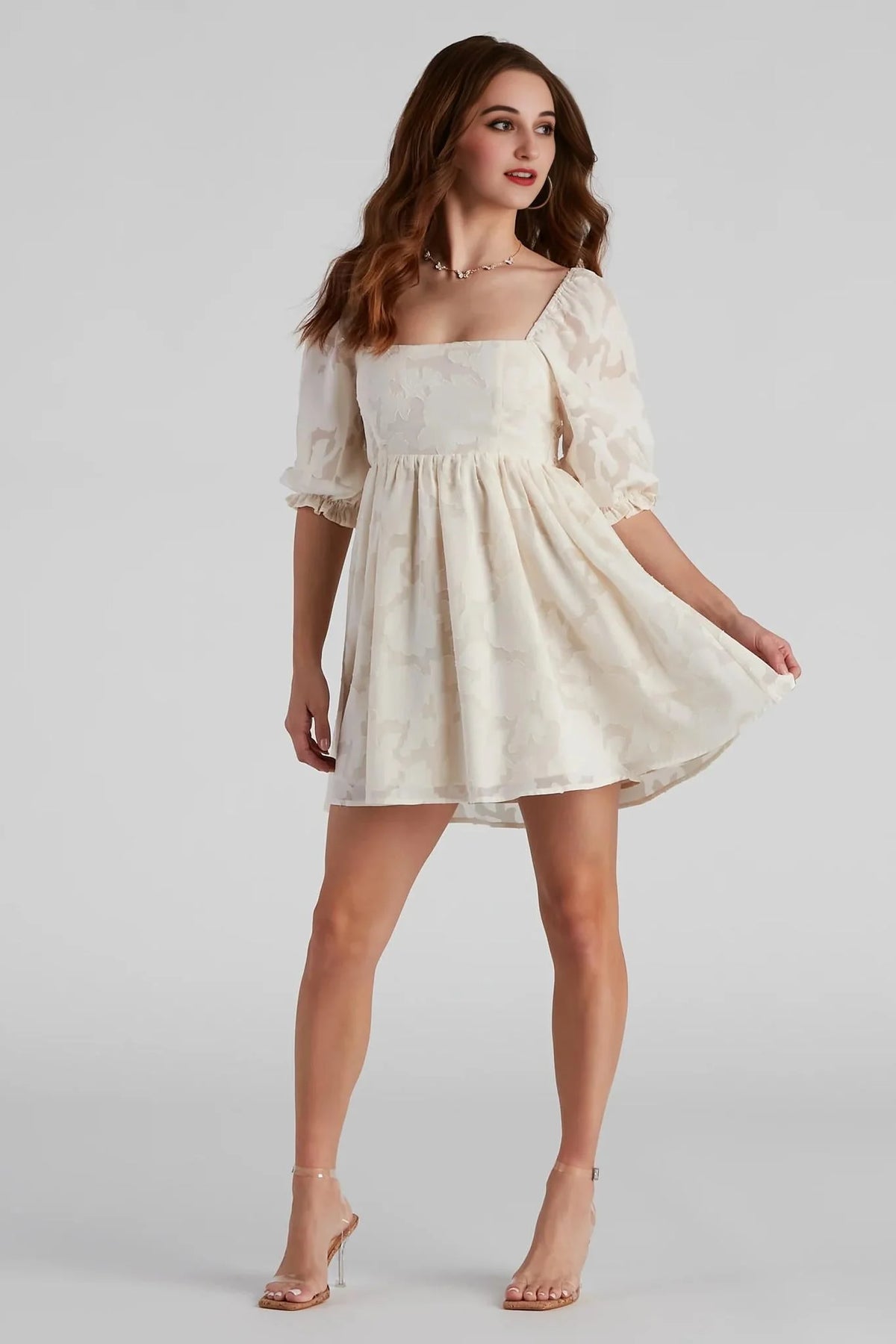 So Effortless Chiffon Skater Dress