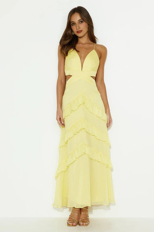 Sunset Dreamer Maxi Dress Yellow